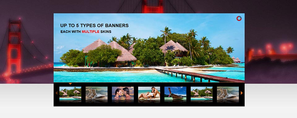 Thumbnails Slider - Website Boxed Size - Cool Skin