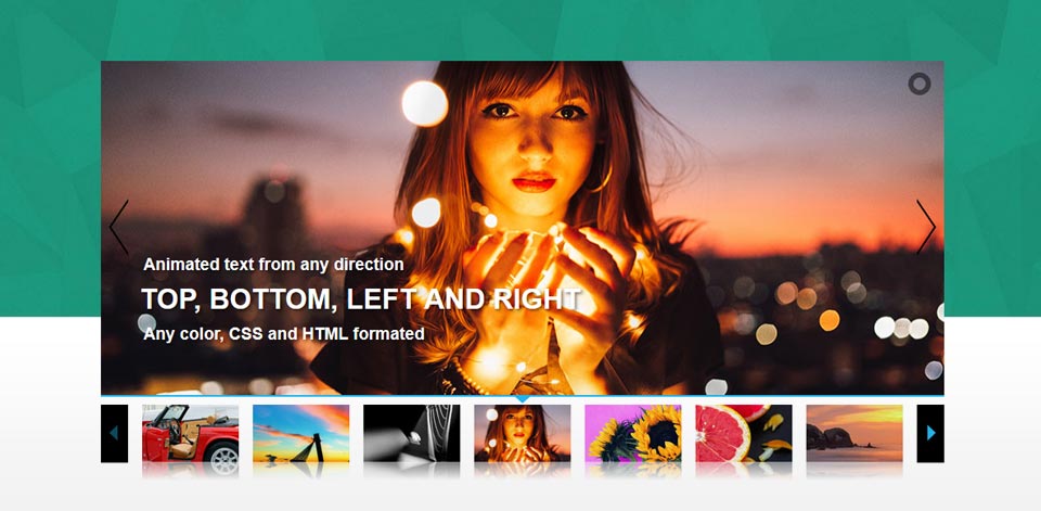 Thumbnails Slider - Website Boxed Size - Simple Skin