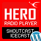HERO – Shoutcast Icecast WordPress Radio Player With History